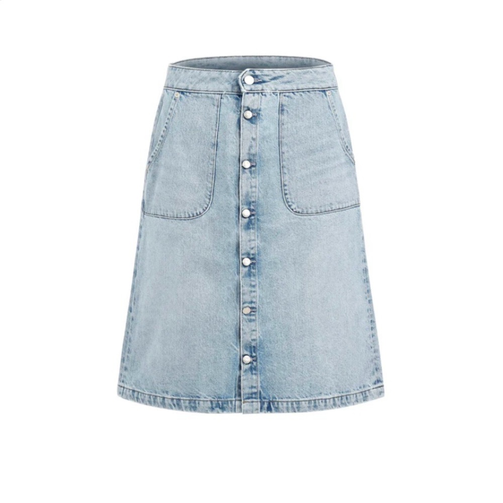 Daily Blue Denim Faye Skirt in Lake wash| size: M